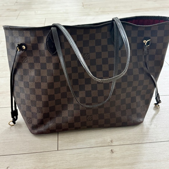 AUTHENTIC Louis Vuitton Neverfull Tote in Damier Ebine MM - Picture 12 of 12